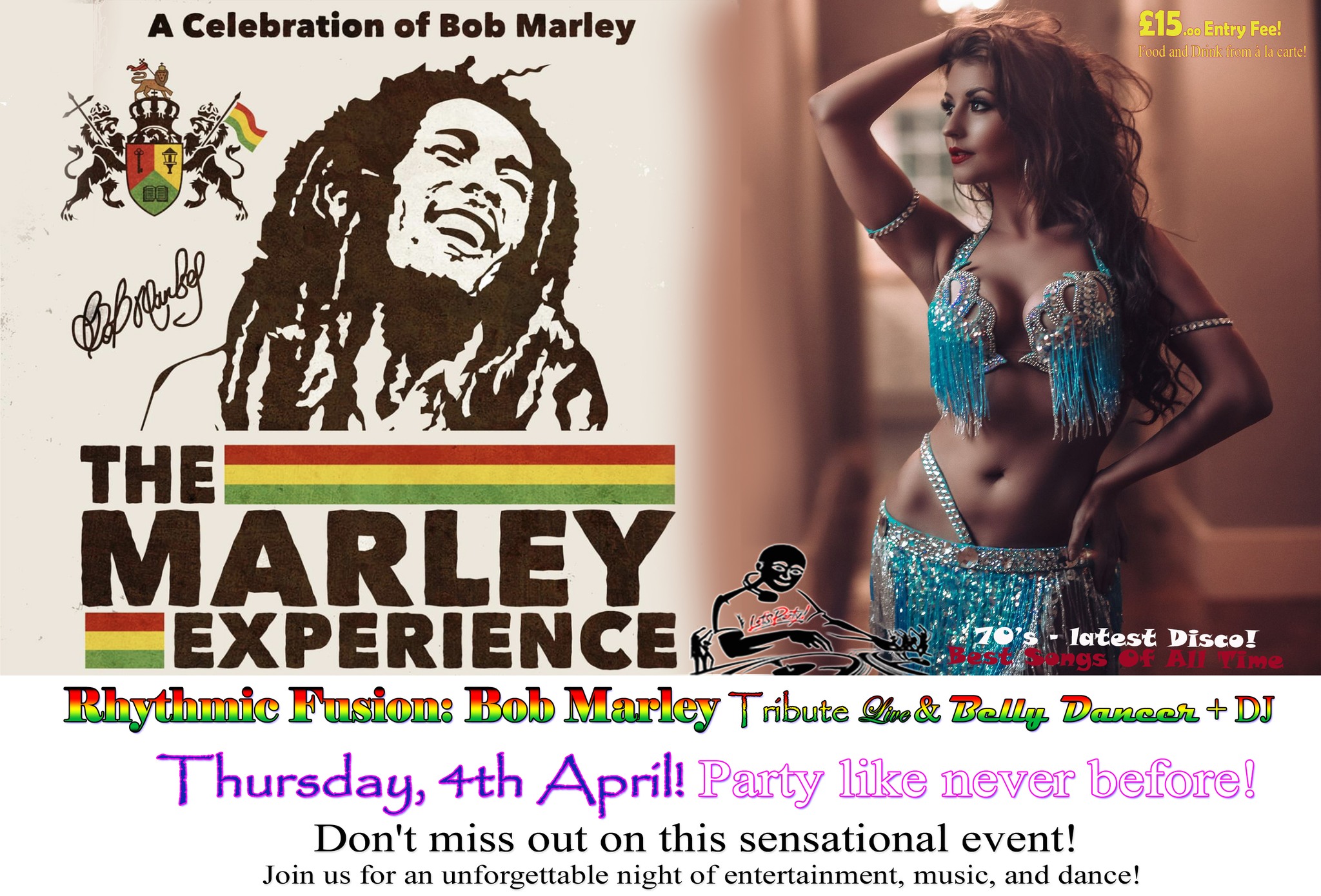 Rhythmic Fusion: Bob Marley Tribute Night 🎶